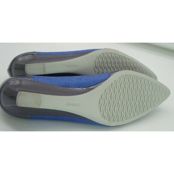 HOGAN Women's ballet flats size US 9 (EU 40) ballet flats Matte Blue shiny gray - Picture 9 of 10